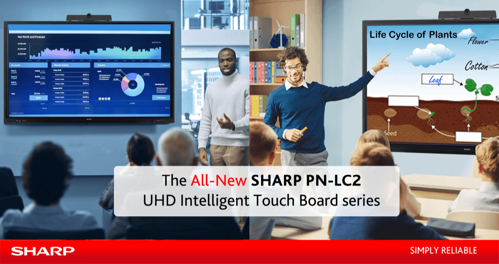 SHARP’s Revolutionary PN-LC2 Intelligent Touch Board Series